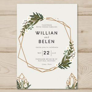 Templates (Wedding invites d/s)