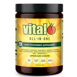 lemon and ginger: Vital All-In-One Daily Health Supplement - Lemon and Ginger