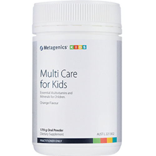 Metagenics Multi Care for Kids Orange flavour 170 g oral powder **DISCONTINUED**