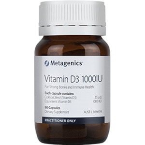 Metagenics Vitamin D3 1000IU 90 Caps