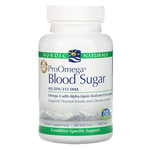 Nordic Naturals ProOmega Blood Sugar Unflavoured 60 Softgels