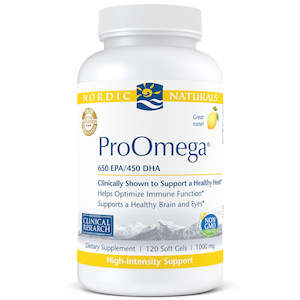 Nordic Naturals ProOmega Lemon 120 Softgels