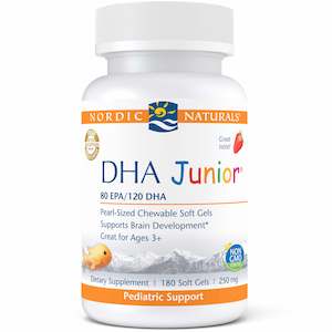 Nordic Naturals DHA Junior Strawberry 180 Softgels