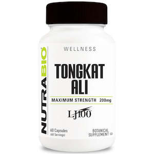 NutraBio Tongkat Ali 200mg 60 Caps CLEARANCE Short Dated end of 03/2025