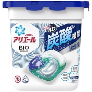 P&G Ariel Bio Detergent 4D Gel Ball (Blue) - Anti-bacterial and Deodorizing 12pcs