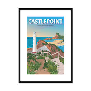 Creative art: Castlepoint Framed & Mounted Print