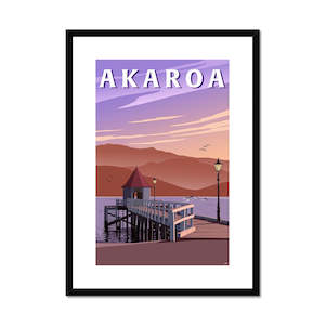 Akaroa Framed & Mounted Print