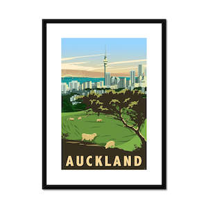 Auckland - Mount Eden Framed & Mounted Print