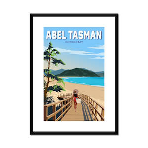 Creative art: Abel Tasman - Awaroa Bay Framed & Mounted Print