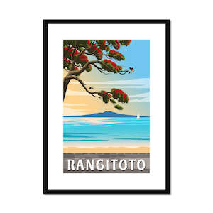 Creative art: Rangitoto Framed & Mounted Print