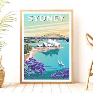 Sydney Travel Poster, Australia