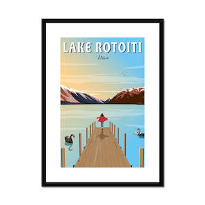 Creative art: Lake Rotoiti, Nelson Framed & Mounted Print