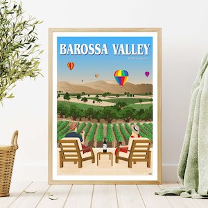 Barossa Valley Travel Poster, South Australia