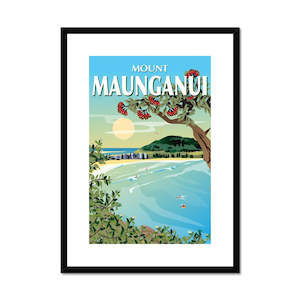 Mt Maunganui Framed & Mounted Print