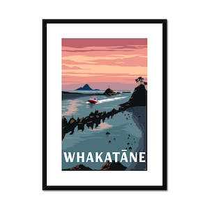 Creative art: Whakatane Framed & Mounted Print