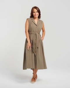 Zafina: Ivy Dress Olive