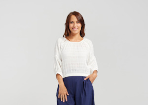 Zafina: Caitlin Top White