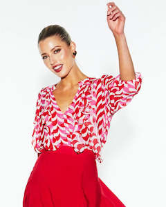 Fate Becker: Just Love Frill Blouse - Geo Link