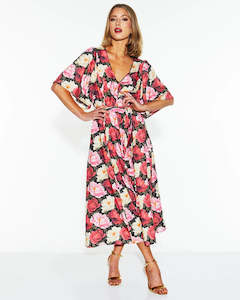 Fate Becker: lyrical Midi Dress - Oscar Floral