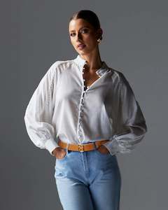 Fate Becker: Berry Kiss Blouse - Ivory