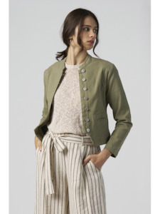 Madly Sweetly Moto Jacket -Olive