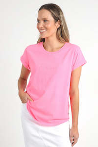 Foxwood: SIGNATURE TEE -NEON ROSE