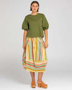 GURU SKIRT - Ailana Stripe