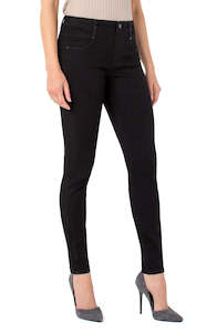 Liverpool Gia Glider Skinny Jeans - Black Rinse