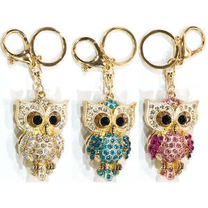 WHAT HOOT KEY RING/BAG CHARM