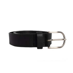 Loop Leather: LOOP LEATHER MADDY BELT BLACK