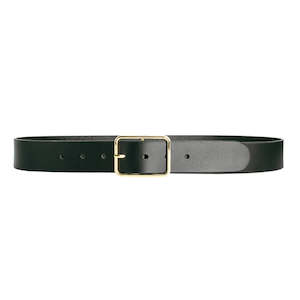 Loop Leather: LOOP LEATHER TESS BELT BLACK