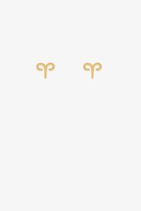 Antler Accessories: Antler fine earrings Gold Leo