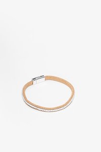 Antler Accessories: Wrap Bracelet | Single Diamante Tan