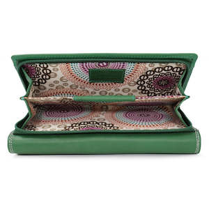 Handbags Wallets: RICCARDO FERRICI BELLA LADIES WALLET 52478 Green