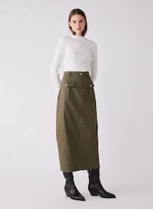 Uptown Skirt Khaki