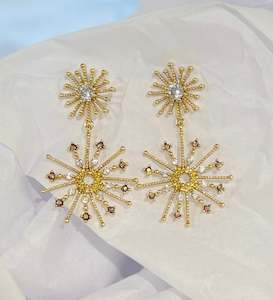 Gregory Lander Fine Starburst Drop Earring