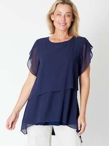 Cordelia St: Lay Top -Navy