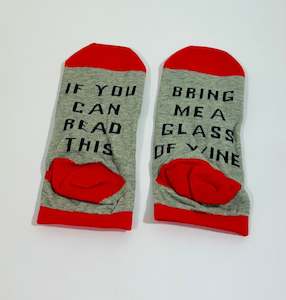 Giftware: FUN SOCK -BRING ME WINE