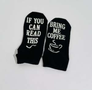 Giftware: FUN SOCK -BRING ME COFFEE