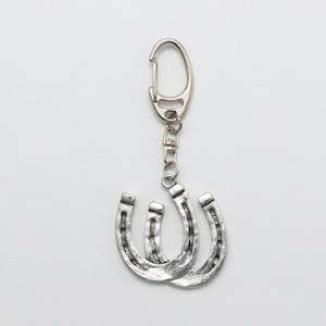 Horseshoe 3D Key Ring Pewter