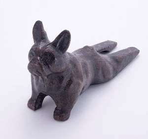 Giftware: Cast iron Door Wedge French Bulldog