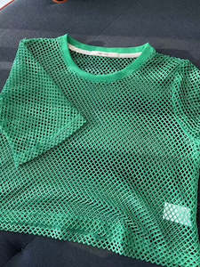 Pre Order-due Early December -arrow Mesh Top -green