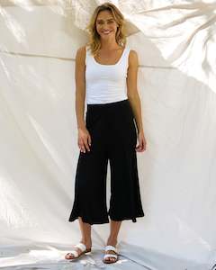 Crystal Crop Jogger - Black