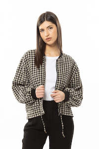 Seeking Lola: Keen Check Jacket -Natural Check