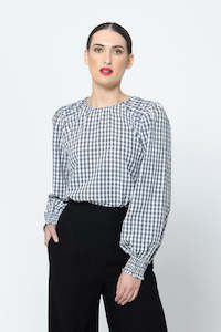 Honey Combe Blouse -Texture Check