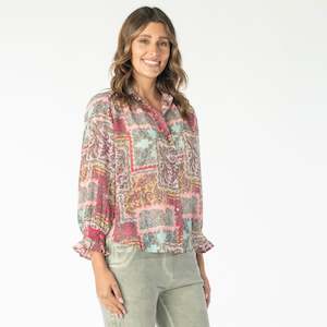 Under 50 Outlet: S412.412 Lunch Date Blouse -Multi