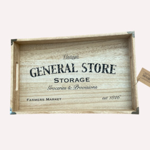 General Store Wooden Tray