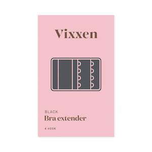 Bra Extender 4 Hook Black