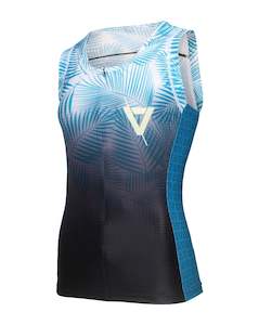 Volare Womens Palms Sleeveless Aero Tri Top