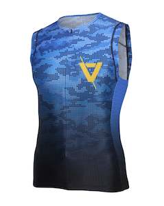 Volare Mens Camo Sleeveless Tri Top